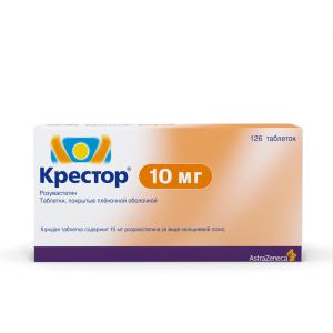 Крестор таблетки покрытые плёночной оболочкой 10мг №126