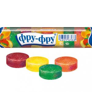 Фру-фру мармелад жевательный ассорти в трубочке 35г 