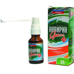 Аквирин-спрей орал средство гиг пол. рта 25мл