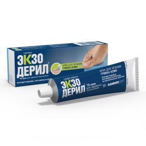 Экзодерил крем для наружного применения 1% туба 30г 