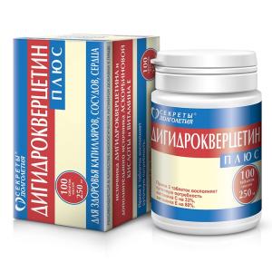 Дигидрокверцетин плюс 0,25г №100 таблетки