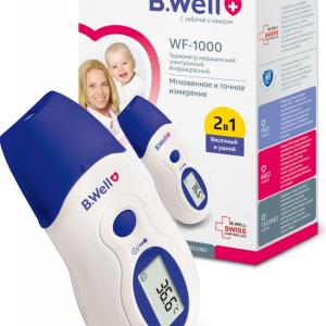 Термометр медицинский инфракрасный лобный и ушной WF-1000